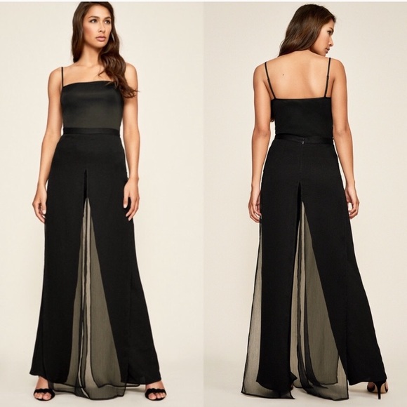 Tadashi Shoji Pants - Tadashi Shoji Black Seaton Chiffon Panel Pant 4